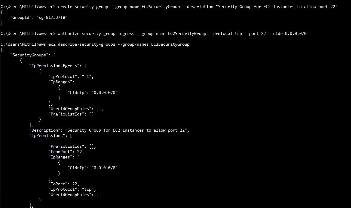 Create AWS EC2 instance using CLI StudyTrails