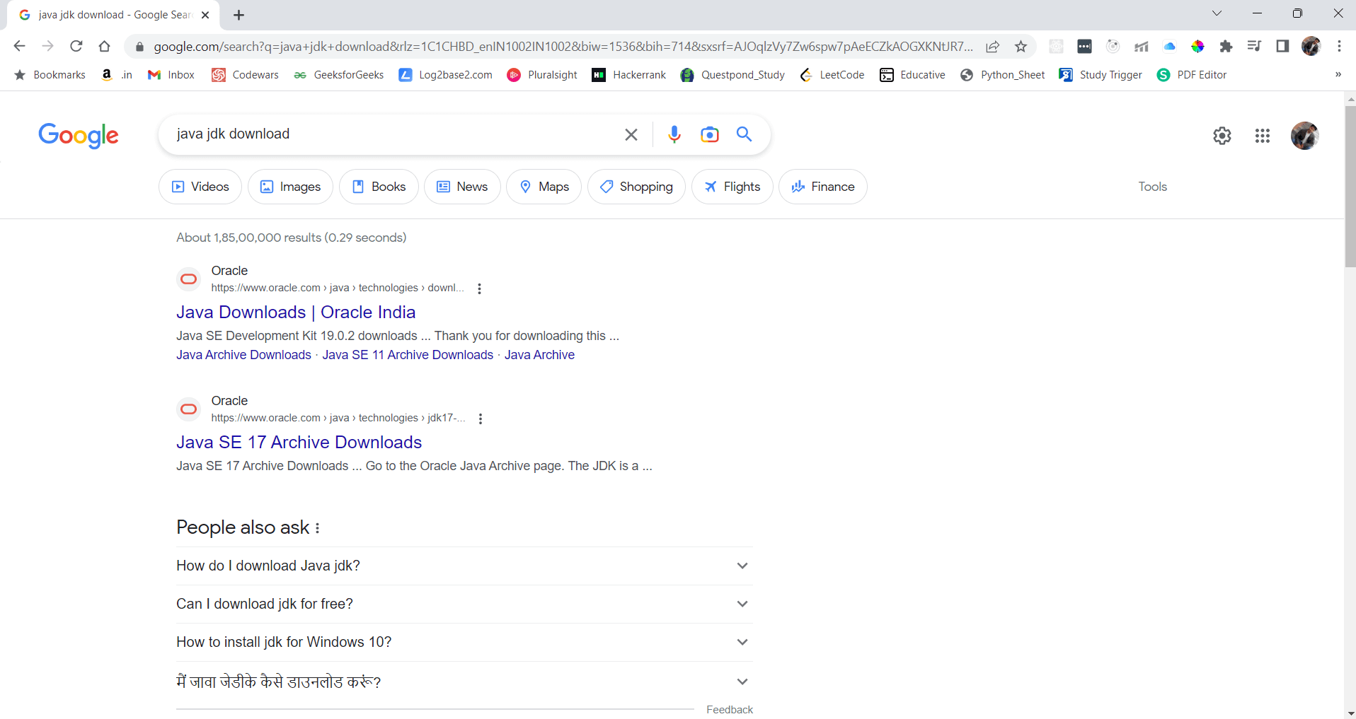 How to install Java in Window Study Trigger