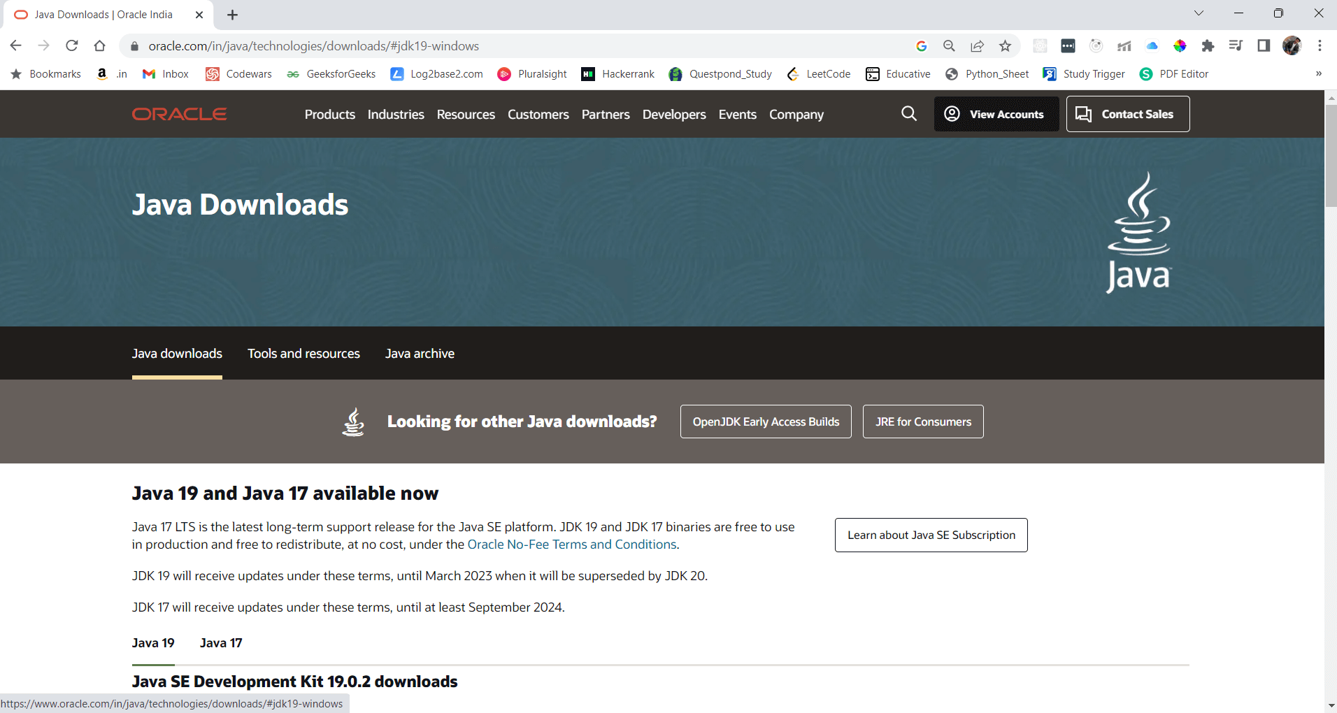 How to install Java in Window Study Trigger