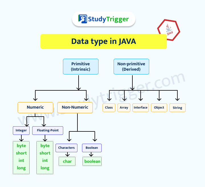 Data Types in Java Study Trigger