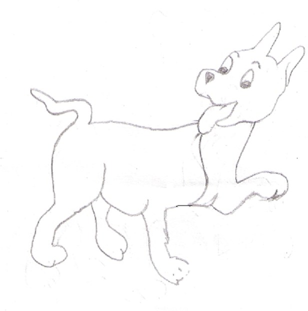 Dog And Kid Walking Coloring Pages