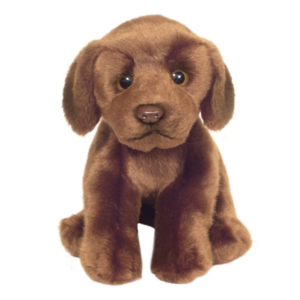 Chocolate Labrador Dog soft plush toy 24cm toy dog Faithful