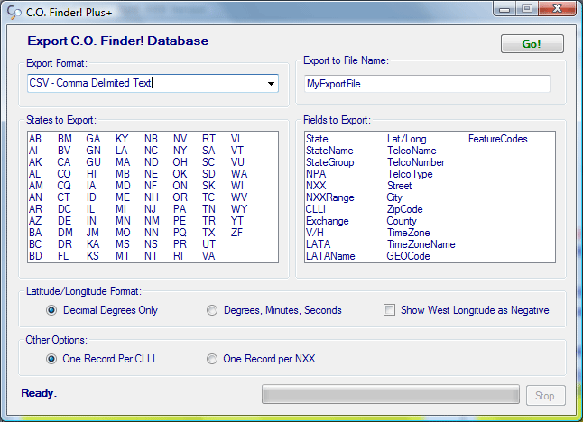 Area Code.U.S. switching centers.NPA.NXX.Exchange.LATA.Telephone company.CLEC.CLLI Code. Number