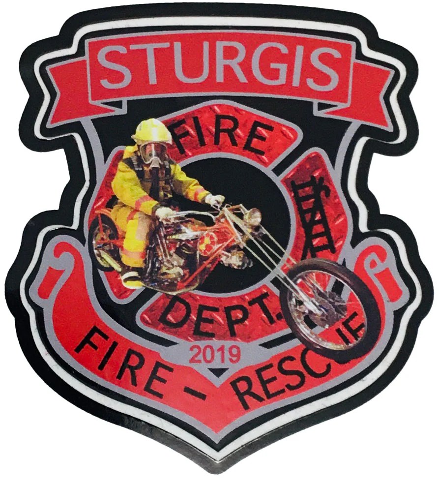 Sturgis Fire Department Sticker 2019 Sturgis Tees