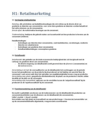 Samenvatting Retailmarketing Frank Quix & Rob Van Der Kind - Retailmarketing - Stuvia Uk