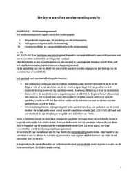Samenvatting De Kern Van Het Ondernemingsrecht (3E Druk) - Stuvia Nl