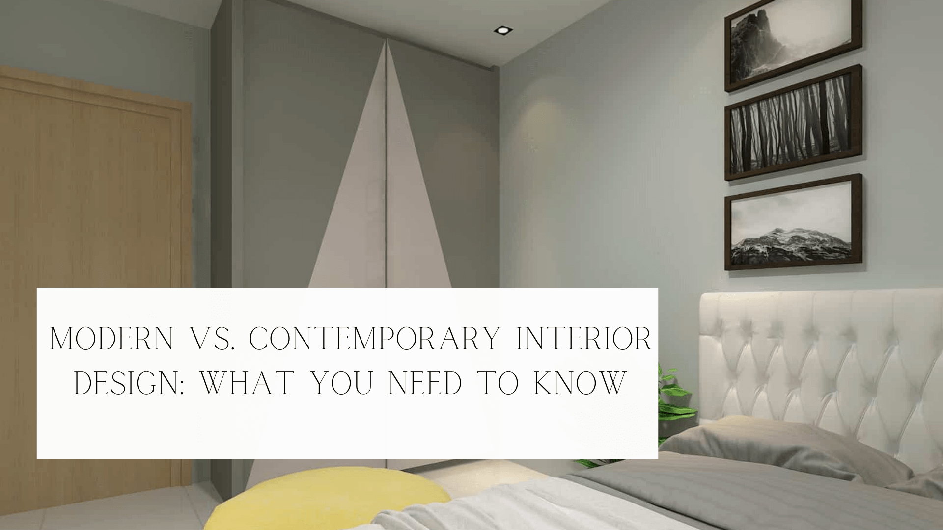 Modern Vs. Contemporary Interior Design What You Need to Know