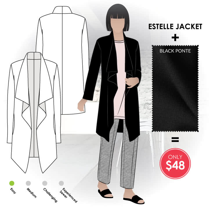 Estelle Jacket + Black Ponte Style Arc