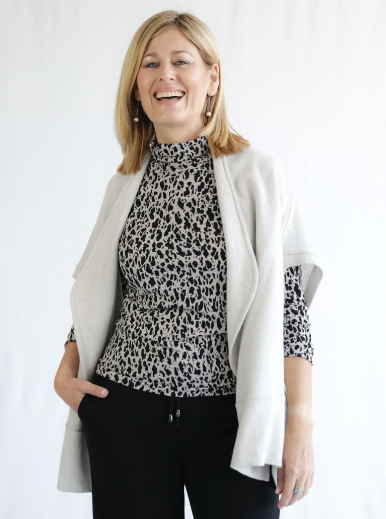 Violet Knit Jacket Sewing Pattern Casual Patterns Style Arc