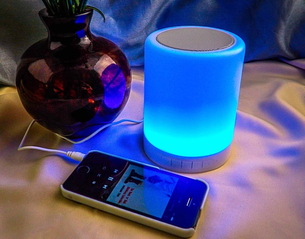 At Home Spa ZHOPPY 2in1 Night Light and Bluetooth Speaker