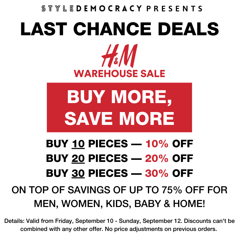 H&M Warehouse Sale Powered By StyleDemocracy StyleDemocracy