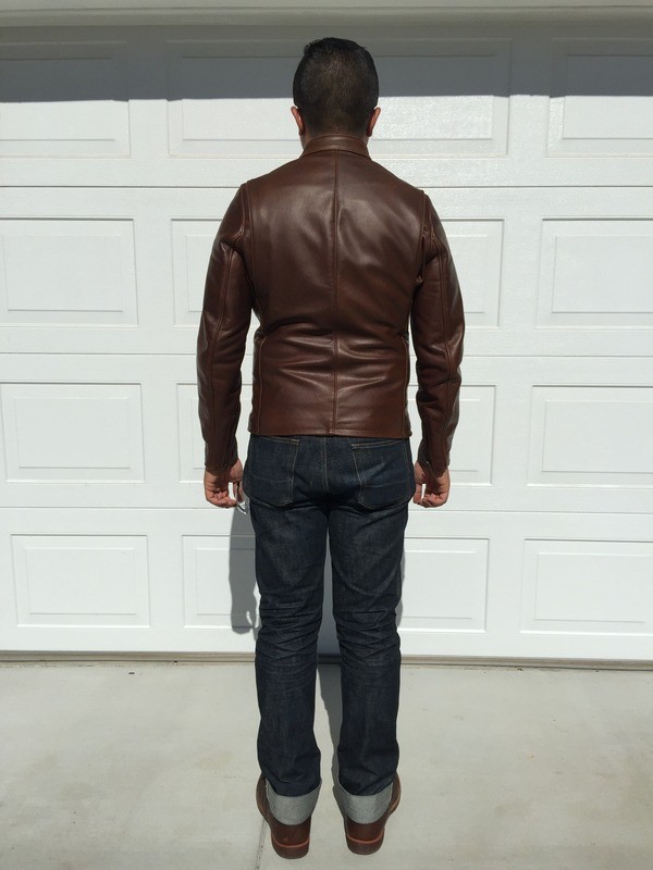 Fit Check on Schott 530 Café Leather Jacket Styleforum