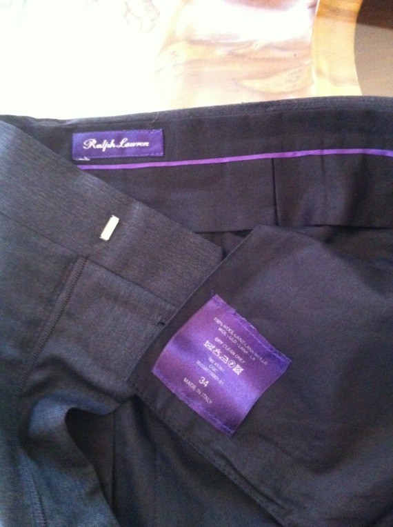 Final cuts Black Brooks' Golden Fleece Pants LP Super 160s Size