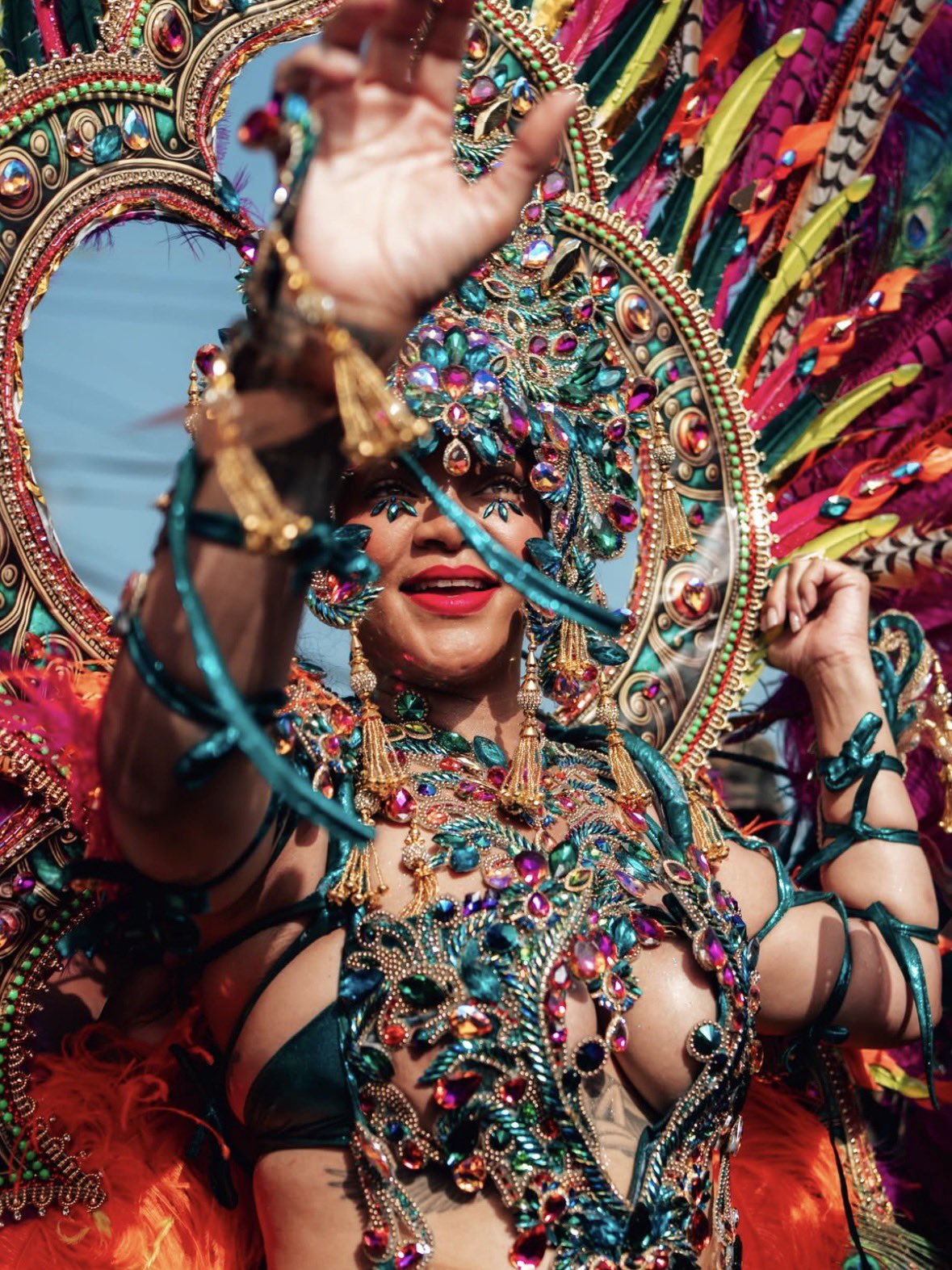 Rihanna Dazzles in Jewel-Covered Carnival Costume at Barbados’ Crop Over Festival Rihanna Dazzles in Jewel-Covered Carnival Costume at Barbados’ Crop Over Festival