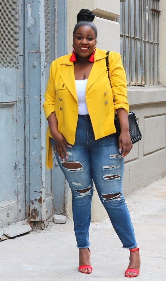 Mustard Jacket Ideas For Black Girls Plus Size Outfits For Vegas