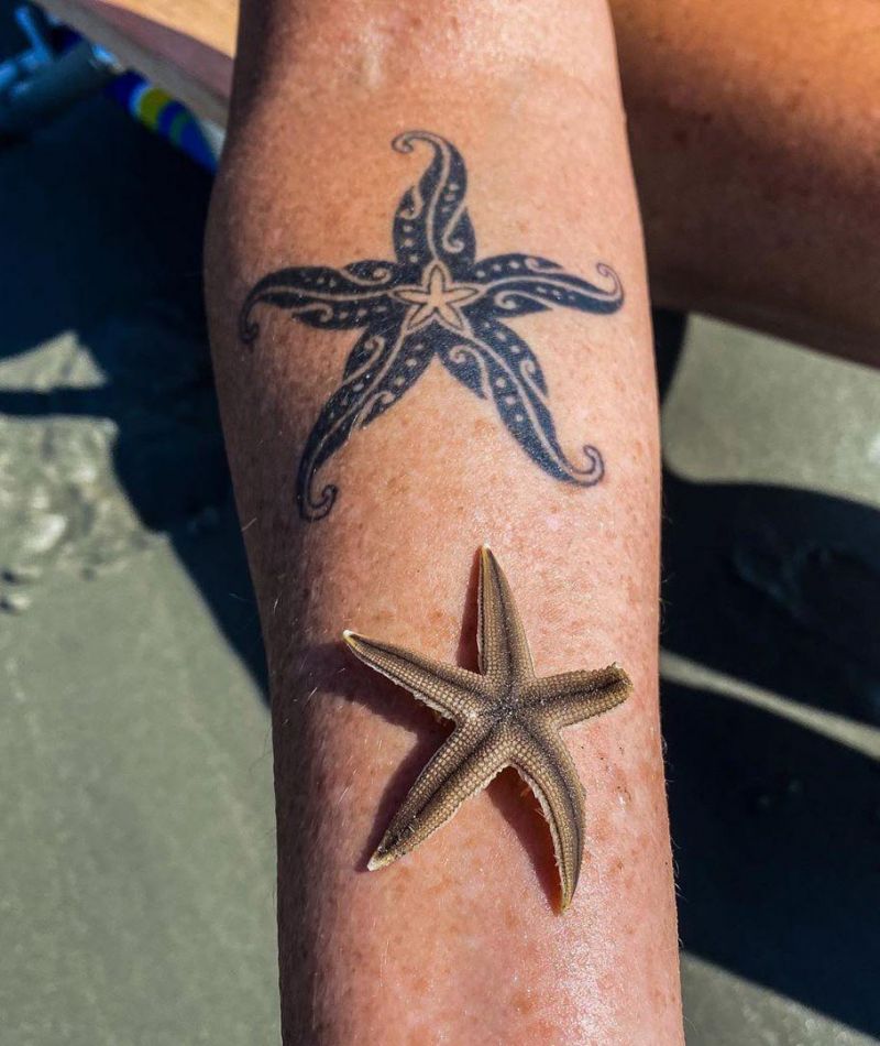 30 Pretty Starfish Tattoos for Your Inspiration Style VP Page 8
