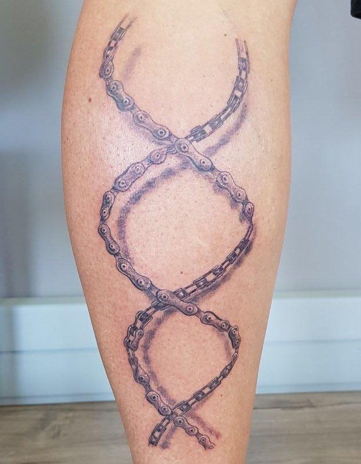 30 Pretty Bike Chain Tattoos You Can Copy Style VP Page 2
