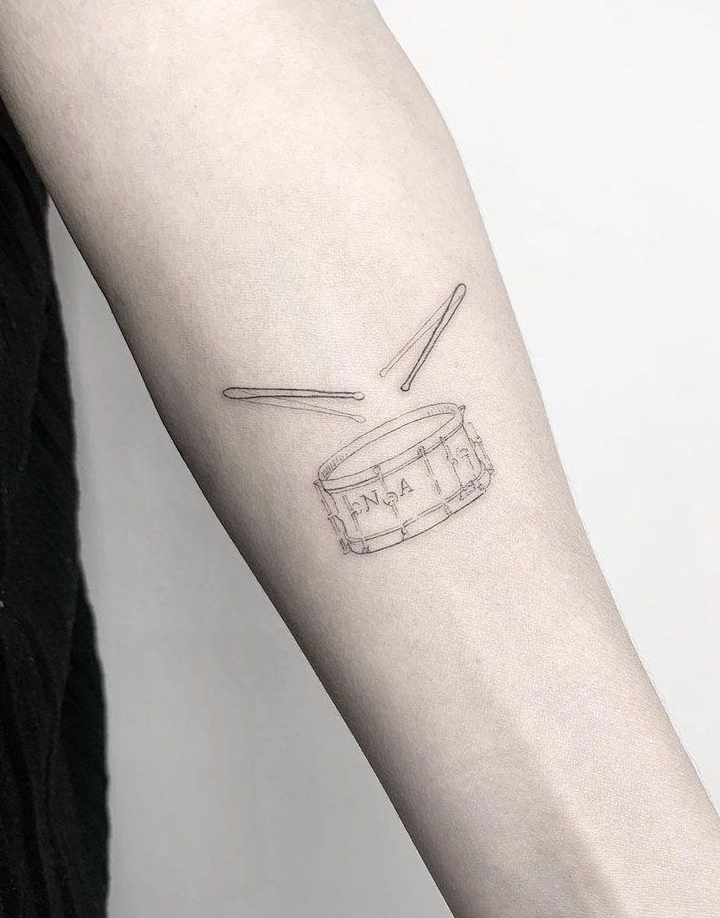 30 Pretty Drum Tattoos You Must Love | Style Vp | Page 2 1020_x_800_jpg