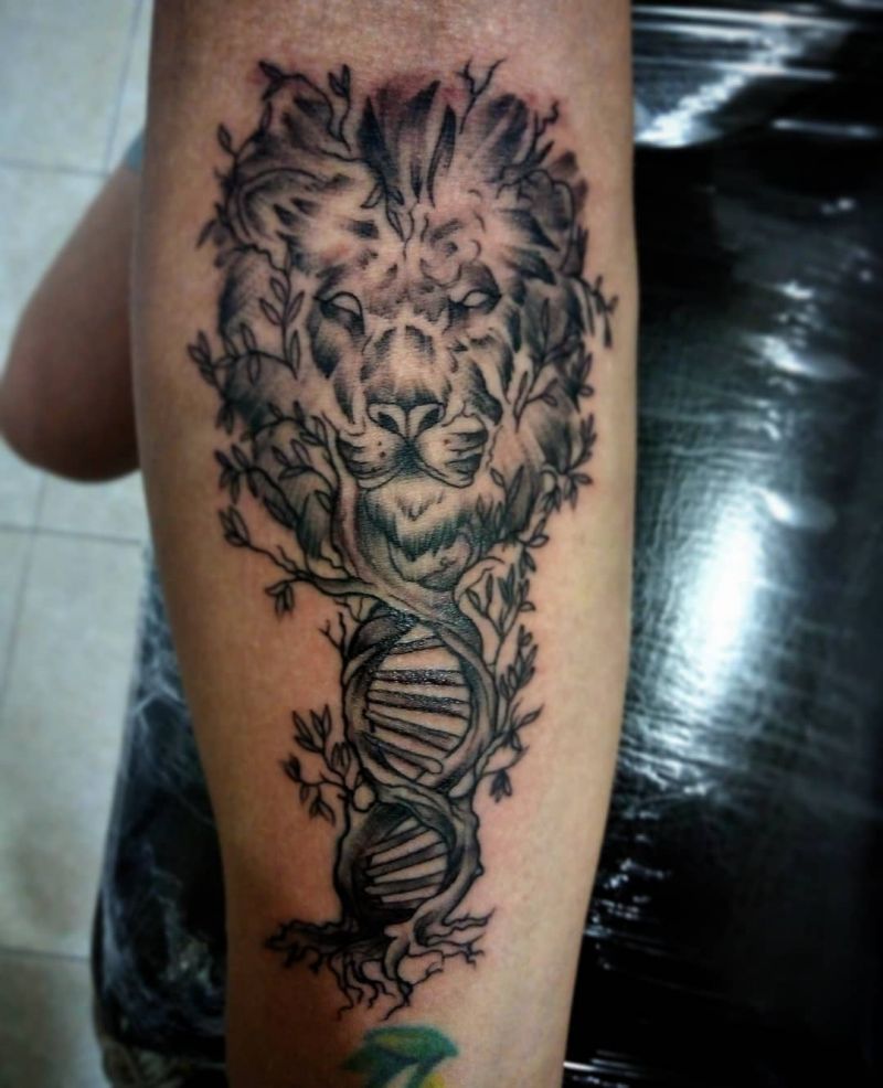 30 Unique DNA Tree Tattoos You Can Copy Style VP Page 13