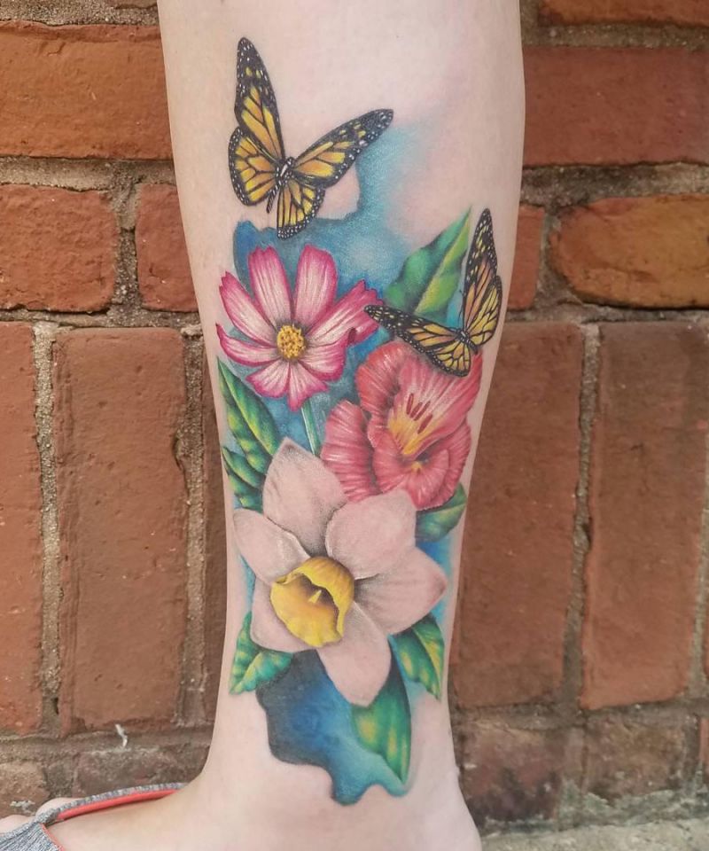 30 Pretty Cosmos Flower Tattoos For Your Inspiration Style VP Page 4