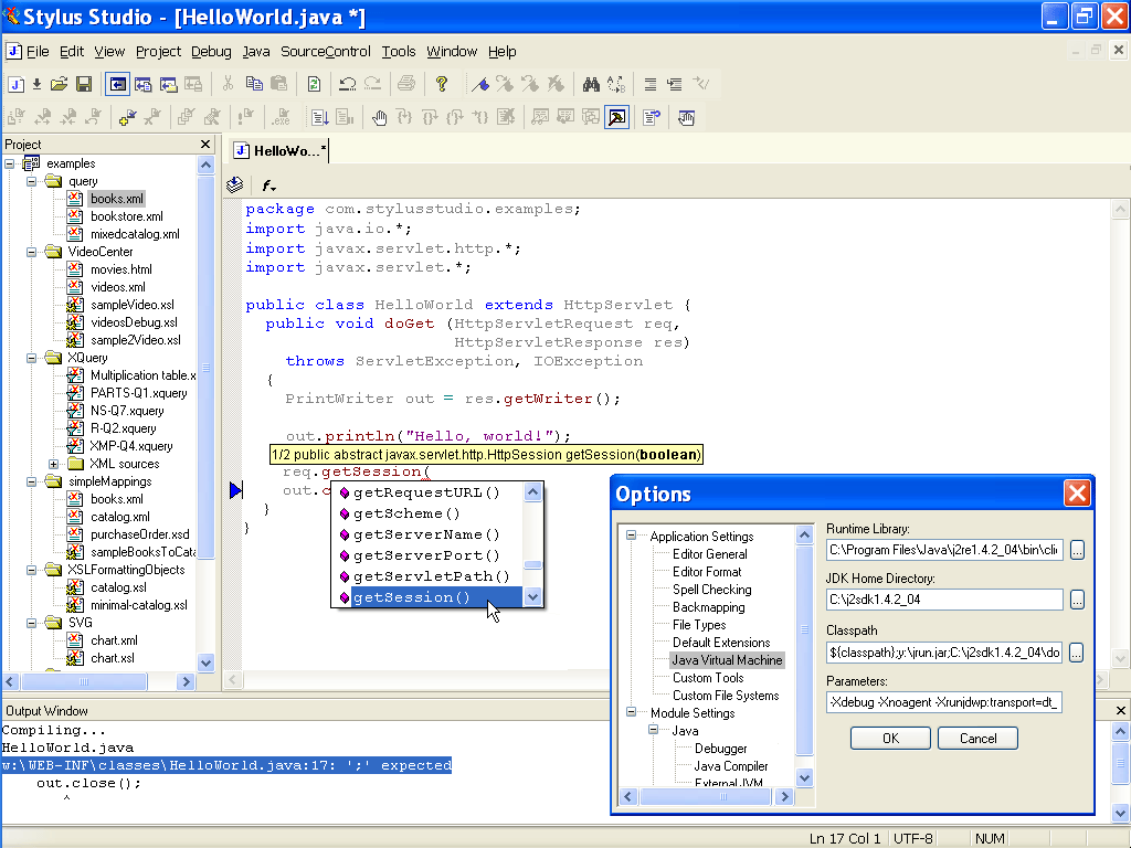 Stylus Studio Java IDE Screenshot