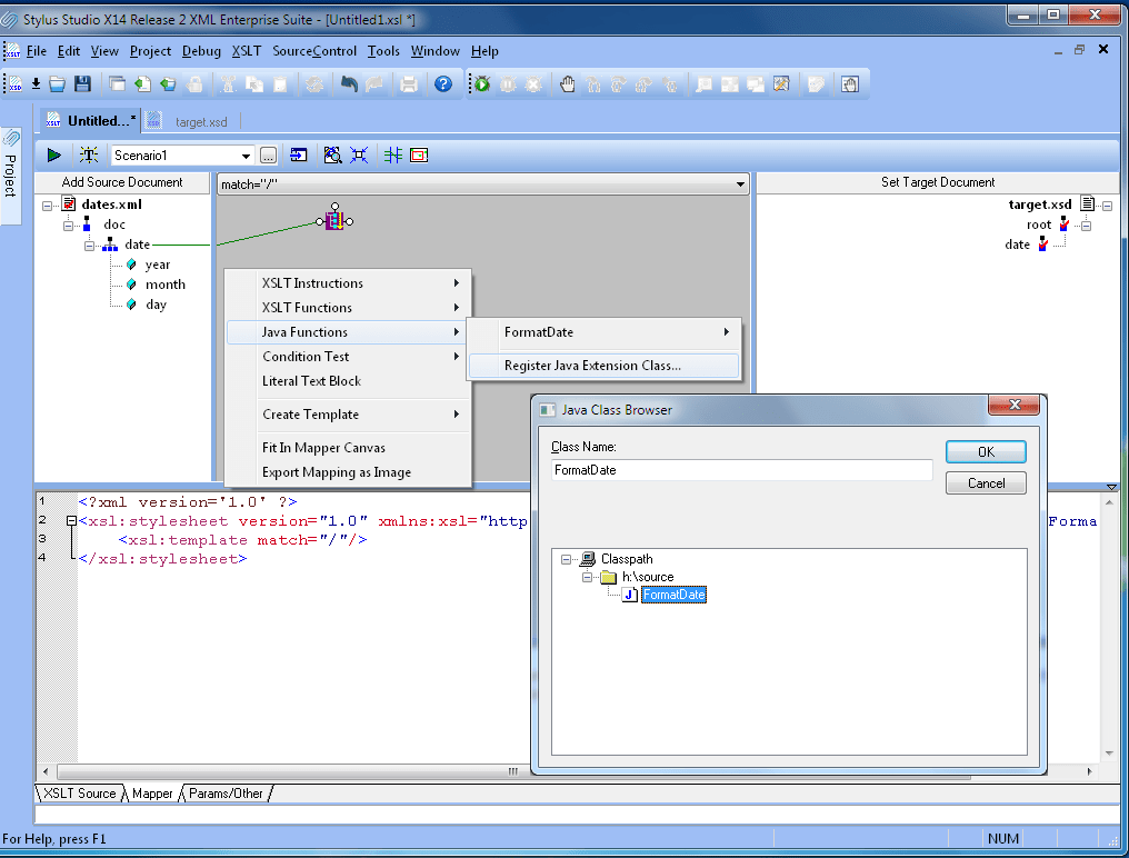 Extending XSLT with Java and C