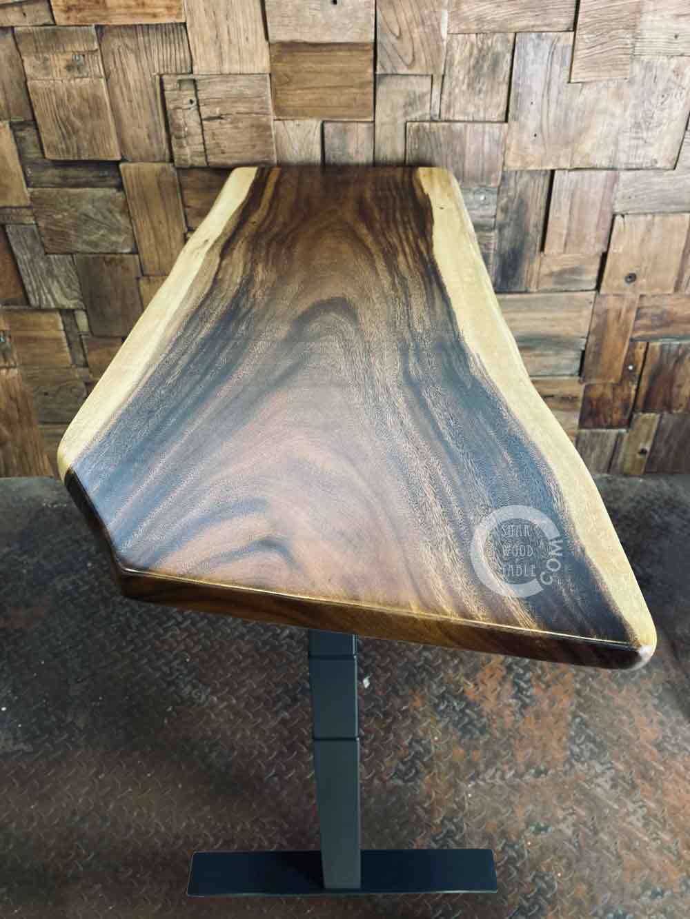 Solid Wood Work Desk Singapore Corporate Live Edge Table Singapore