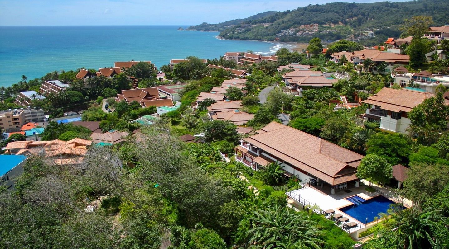 Patong Bay, Phuket, Thailand Patong Bay view luxury pool villa