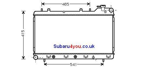 Subaru4you - 1997-1998 Subaru Forester Non Turbo Automatic Radiator