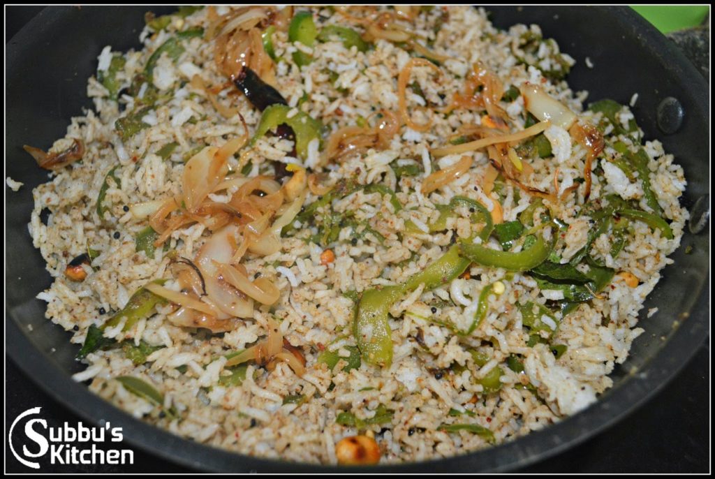 Capsicum Masala Rice Subbus Kitchen