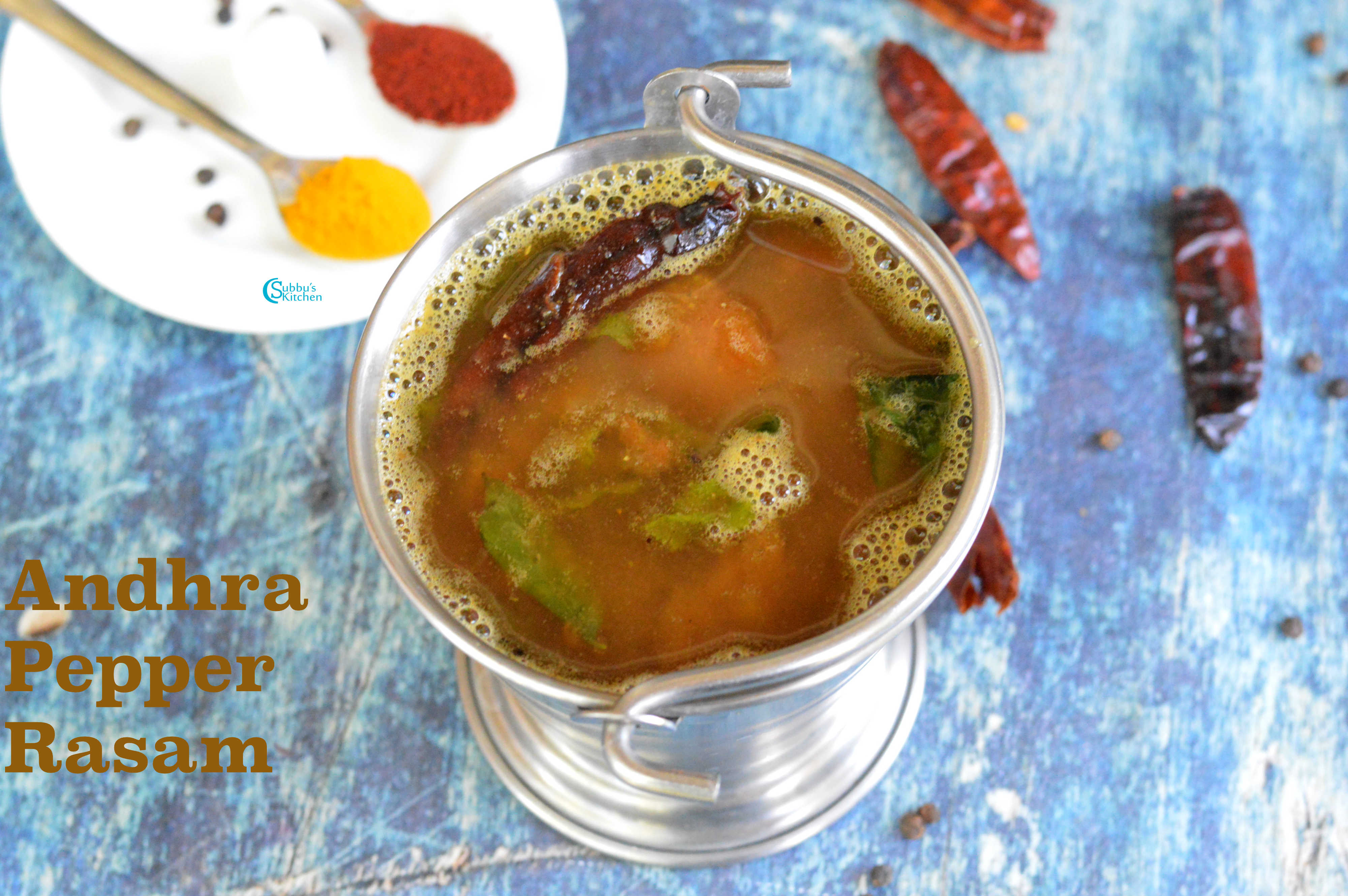 Andhara Pepper Rasam Subbus Kitchen