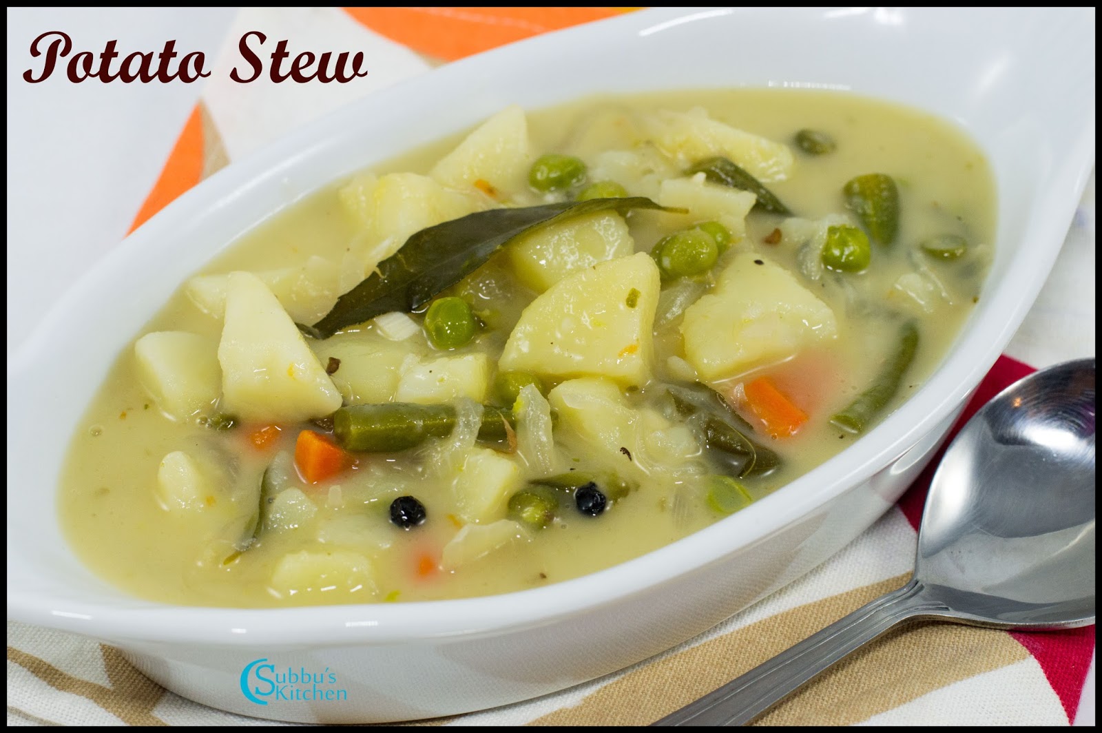 Kerala Style Potato Stew Recipe Ishtu Subbus Kitchen