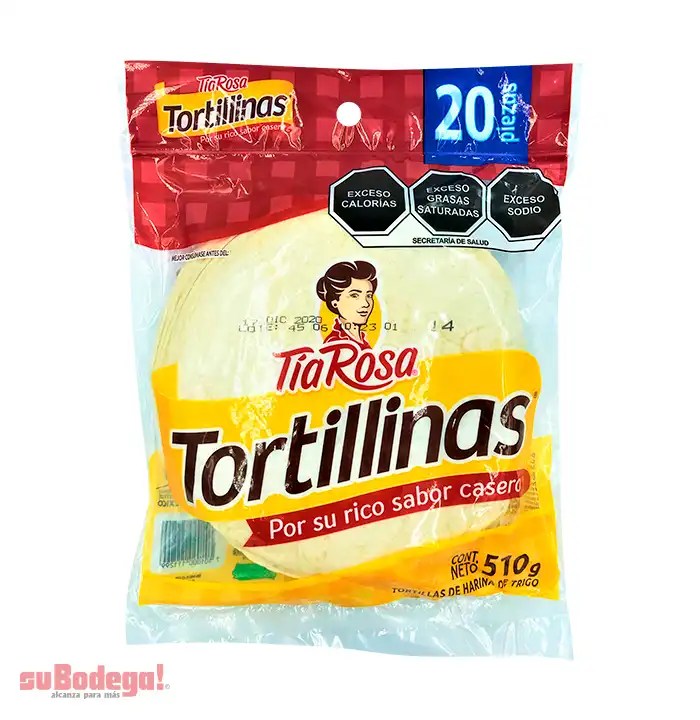 Tortilla de Harina Tía Rosa 20 pz. suBodega! alcanza para más