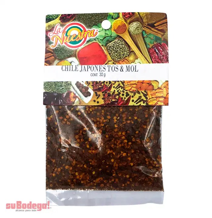 Especia Chile Japonés Tostado y Molido La Nuestra 30 gr. suBodega