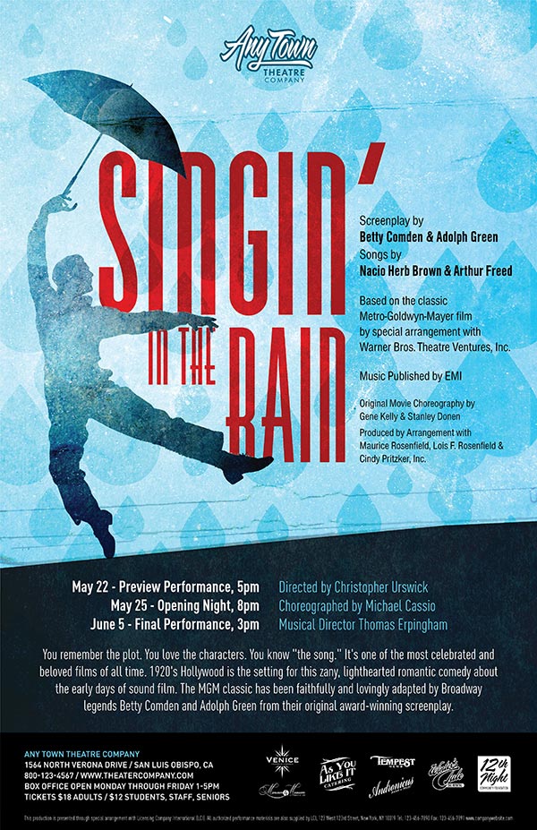 Singin’ In The Rain Poster Design Subplot Studio