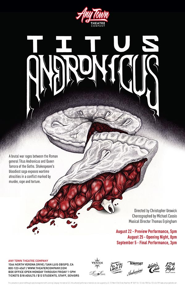 Titus Andronicus Poster Design 1 Subplot Studio