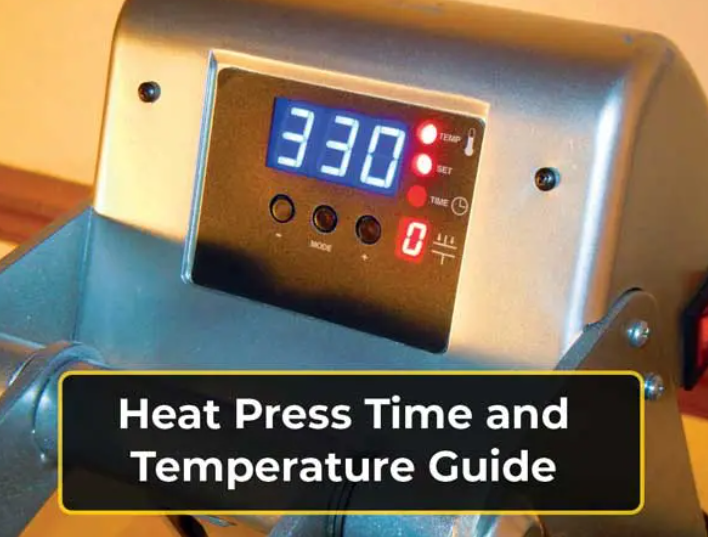 Heat Press Time and Temperature Dye Sublimation Paper & Sublimation