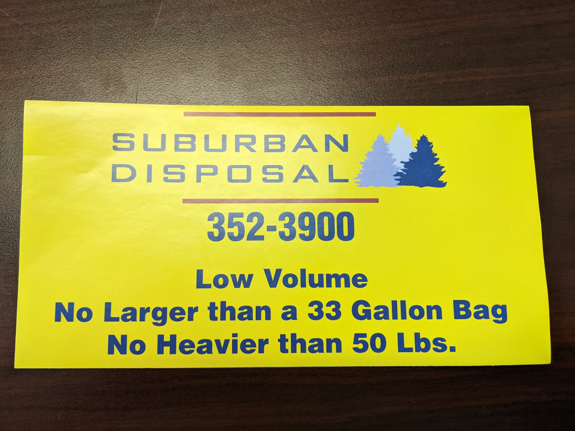 Low Volume Program Suburban Disposal Rochester NY Providing