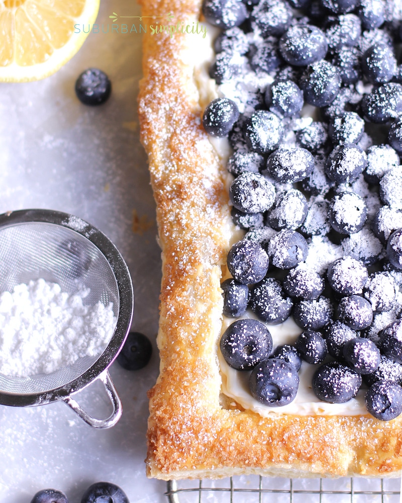 Heavenly Blueberry Tart with Puff Pastry Suburban Simplicity