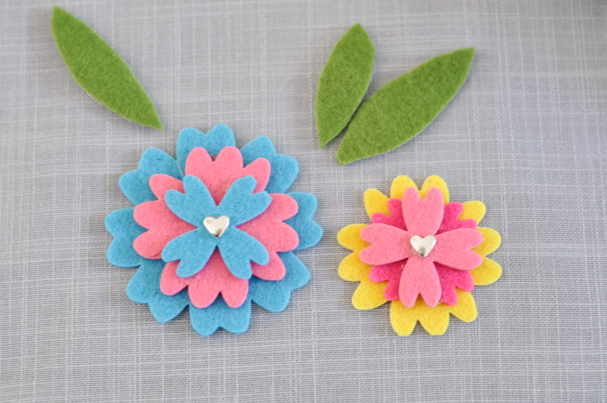 Felt Flower Headbands Made by the Kidlets! Suburble