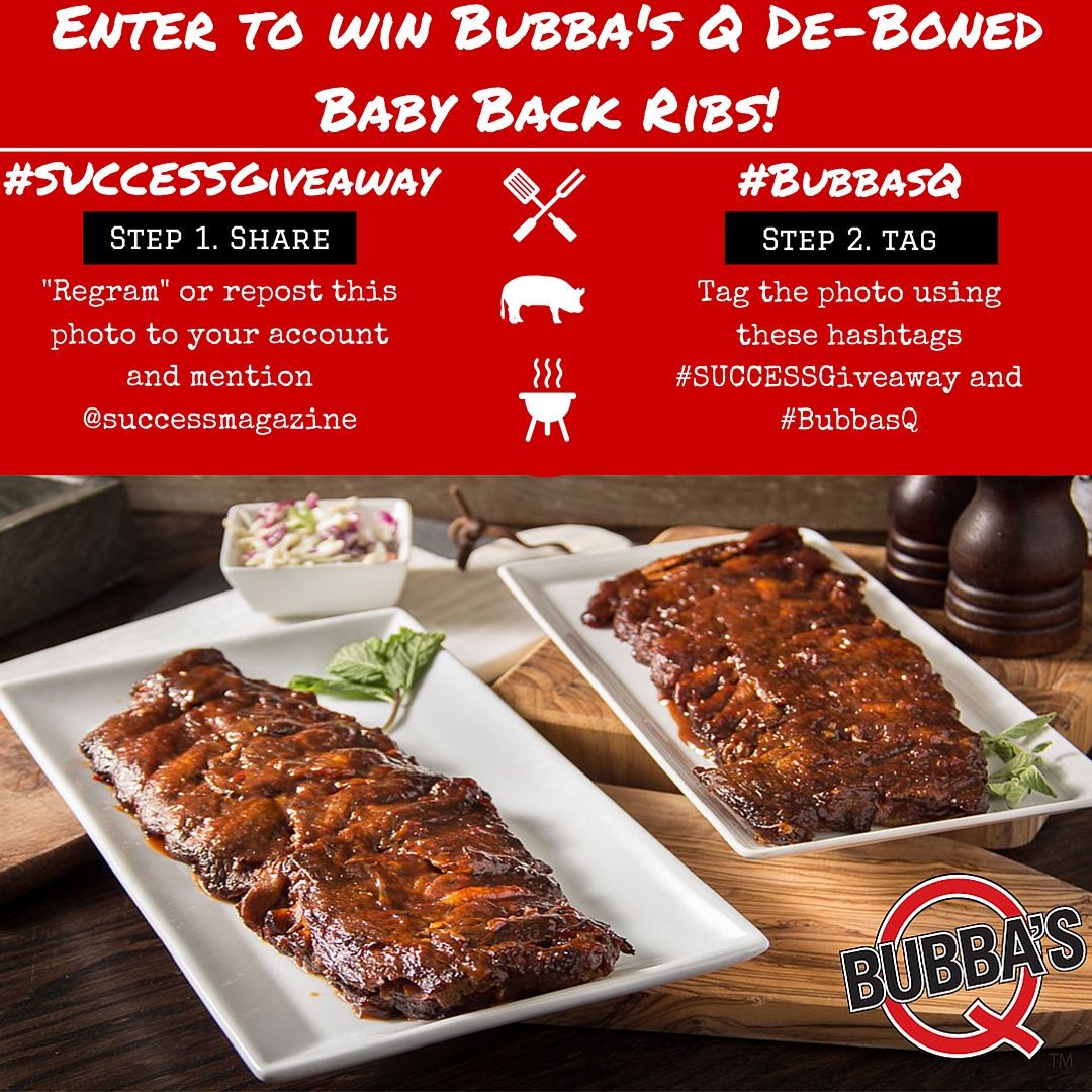 Enter to Win Bubba's Q World Famous DeBoned Baby Back Ribs via