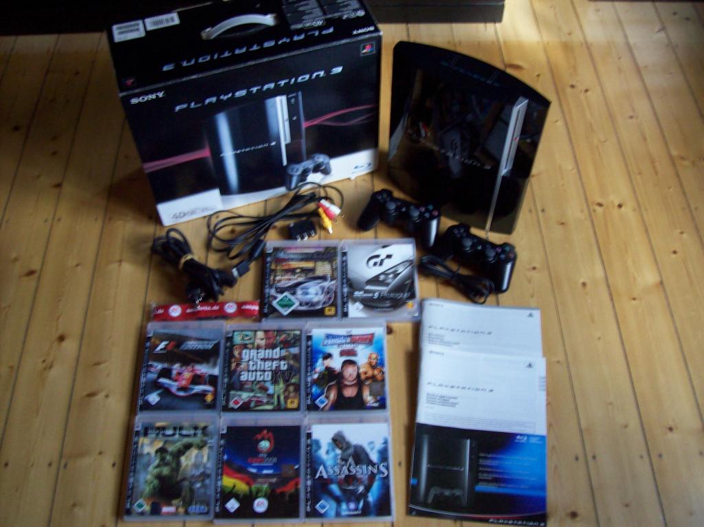 VERKAUFE PLAYSTATION 3/TOP ZUSTAND!+8 SPIELE+