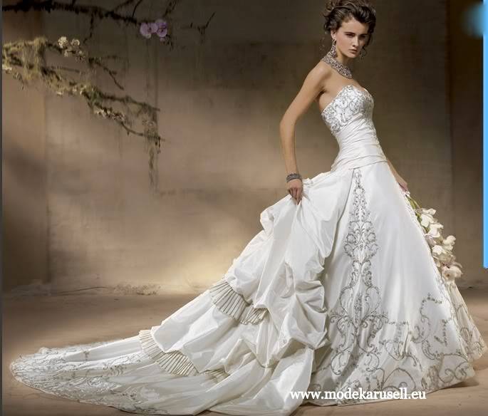 Traum Hochzeitskleid Brautkleid 2013 mit Schleppe von modekarusell Gr