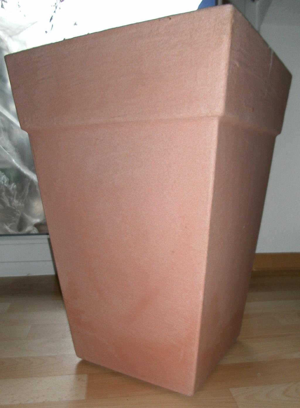 2x Pflanztopf Pflanzkübel Kunststoff Terracotta frostfest