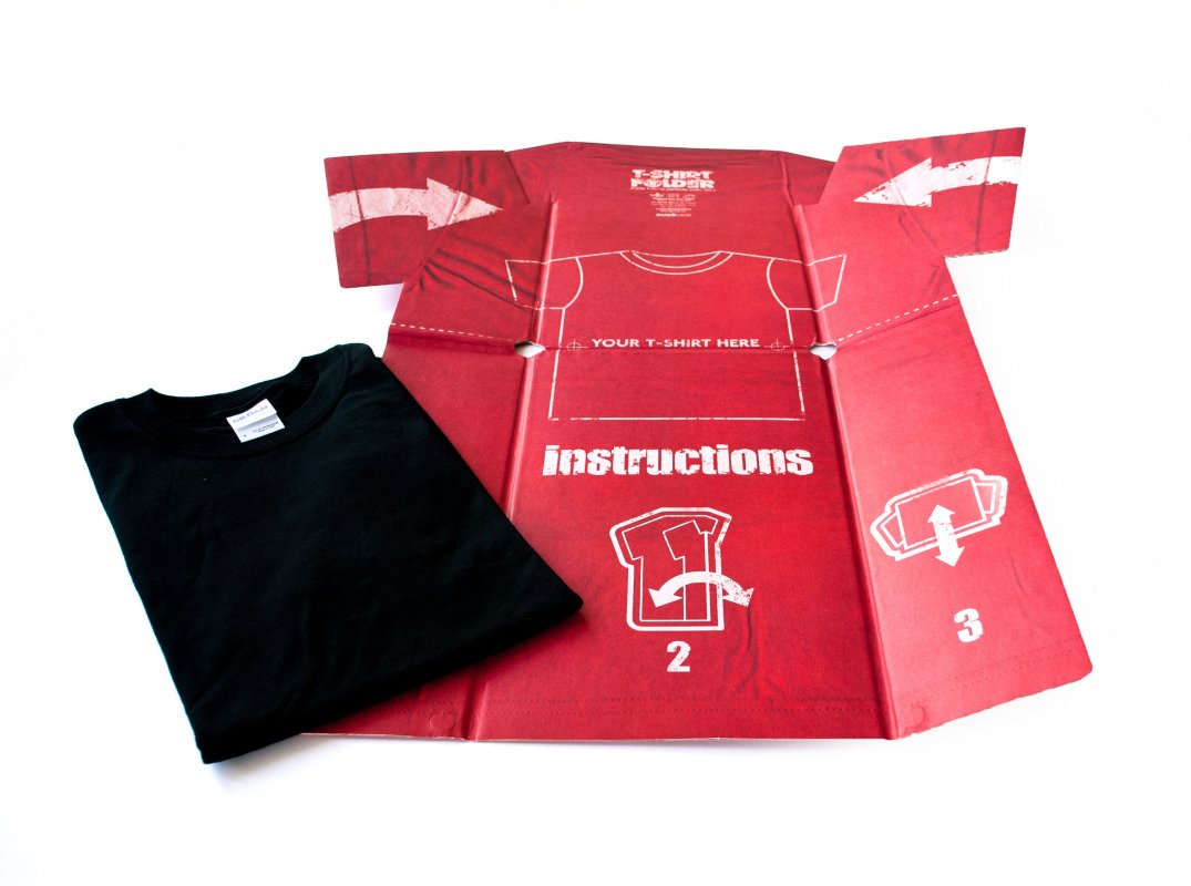 TShirt Folder Perfectly folded Tshirts every time.