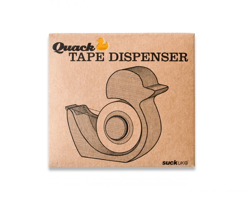 Quack Tape Dispenser Hear the quack when you unwind the tape.