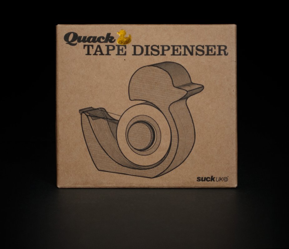 Quack Tape Dispenser Hear the quack when you unwind the tape.