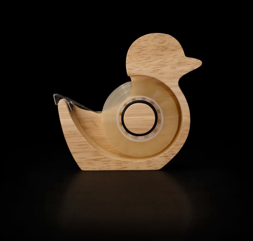 Quack Tape Dispenser Hear the quack when you unwind the tape.