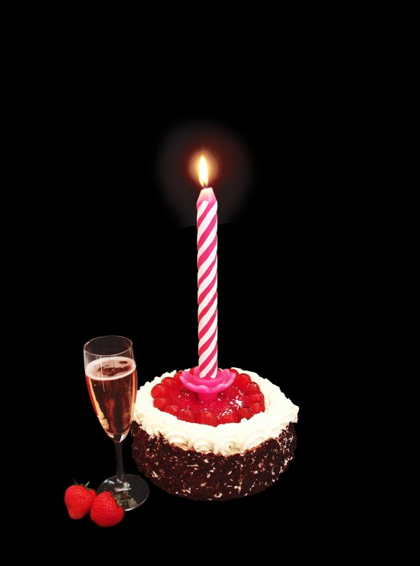 Birthday Candle Beautifully packaged single birthday candle