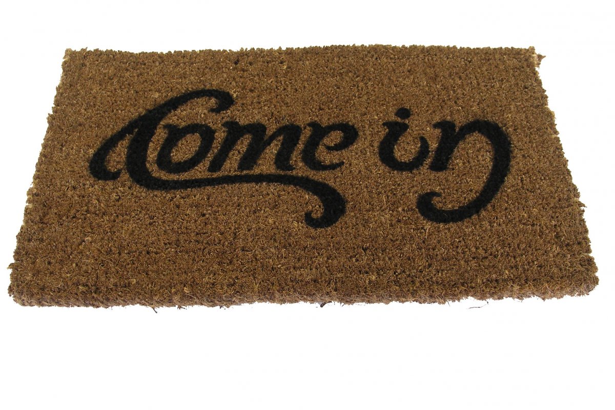 Doormat Come In & Go Away "Ambigram"